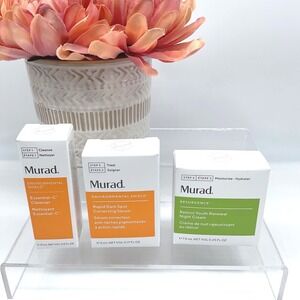 Murad Essential Cleanser Rapid Dark Spot Corrector Retinol Night Cream Set